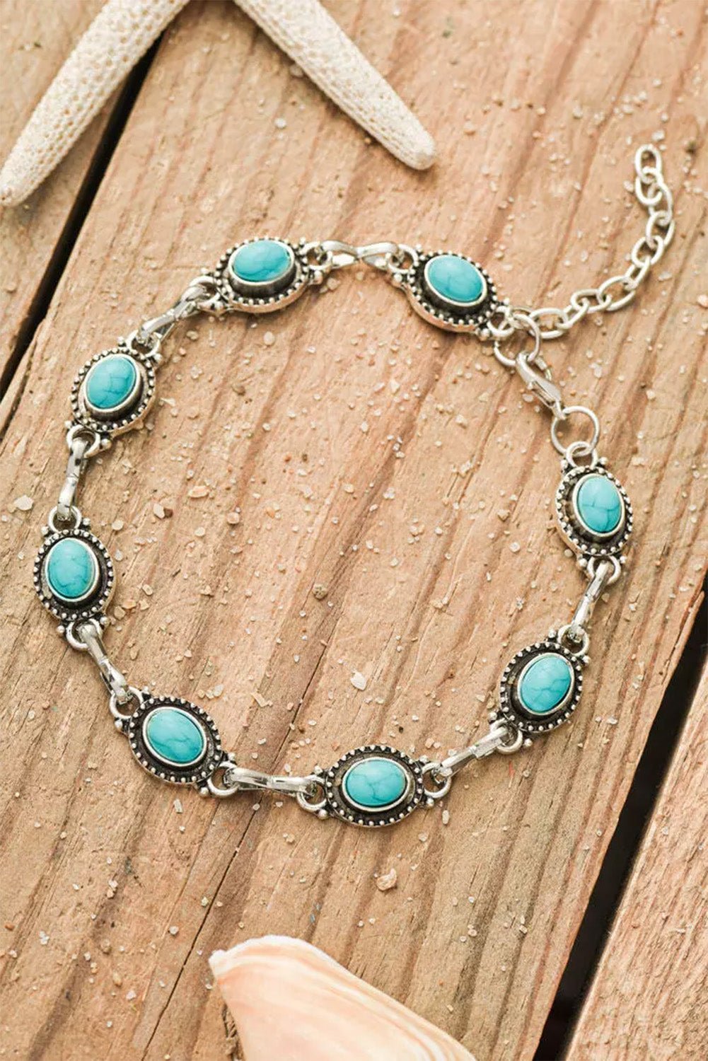 Sky Bohemian Casual anklet by Threaded Pear - Free Spirited