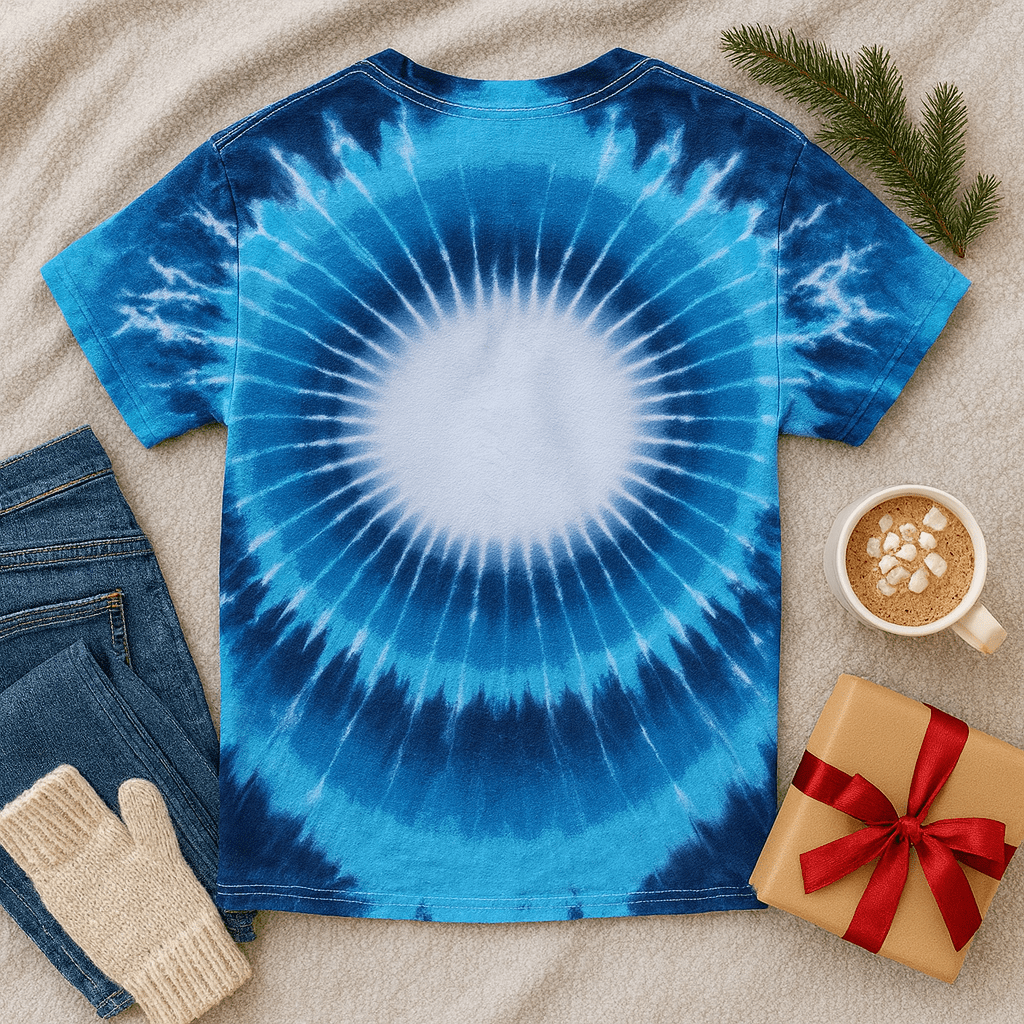 Snowman Ice Burst Tie - Dye Tee - Free Spirited