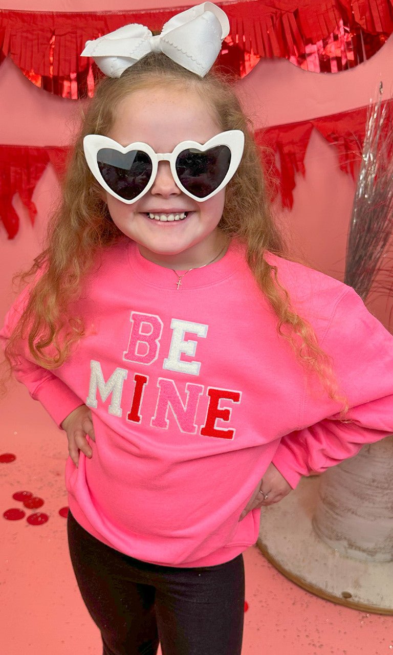 Soft Chenille Be Mine Sweatshirt - Free Spirited