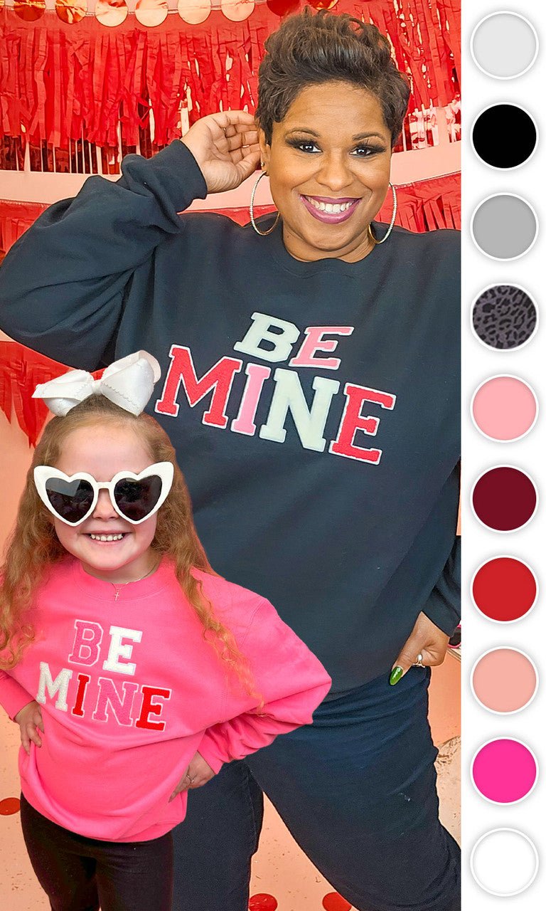Soft Chenille Be Mine Sweatshirt - Free Spirited