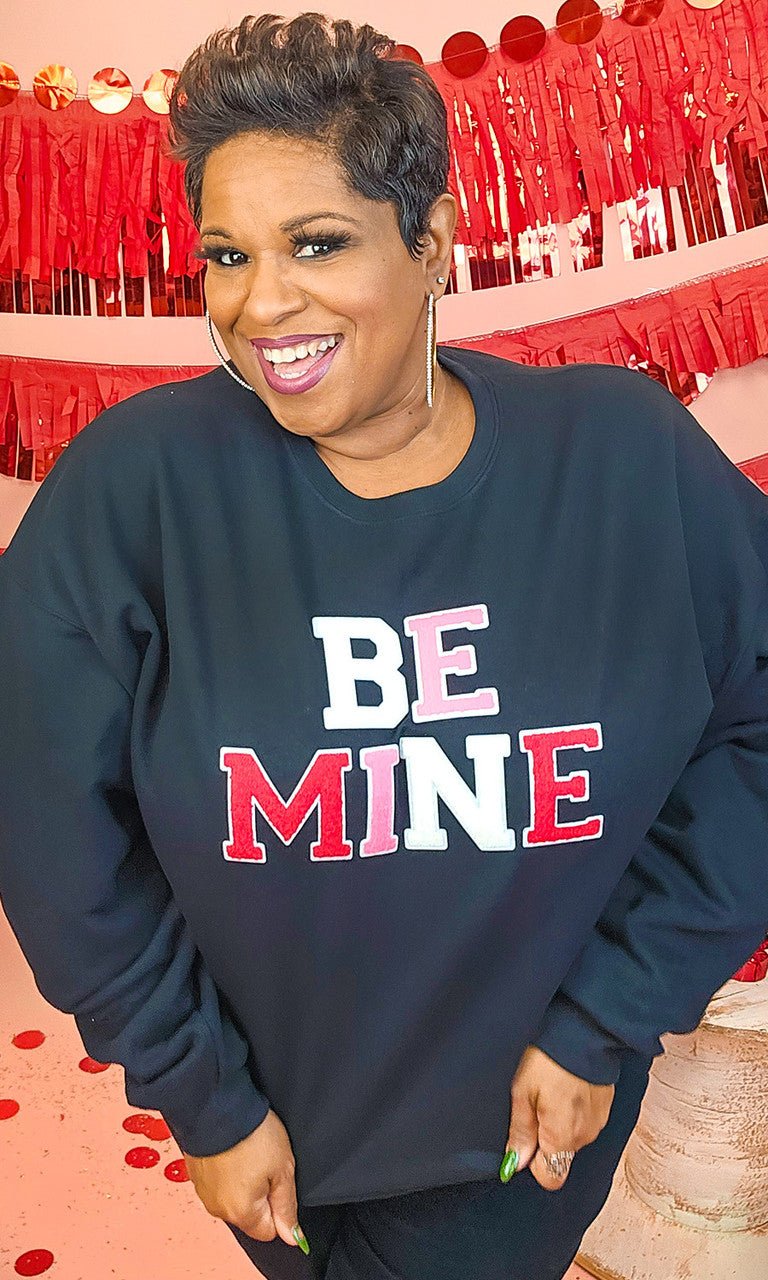Soft Chenille Be Mine Sweatshirt - Free Spirited