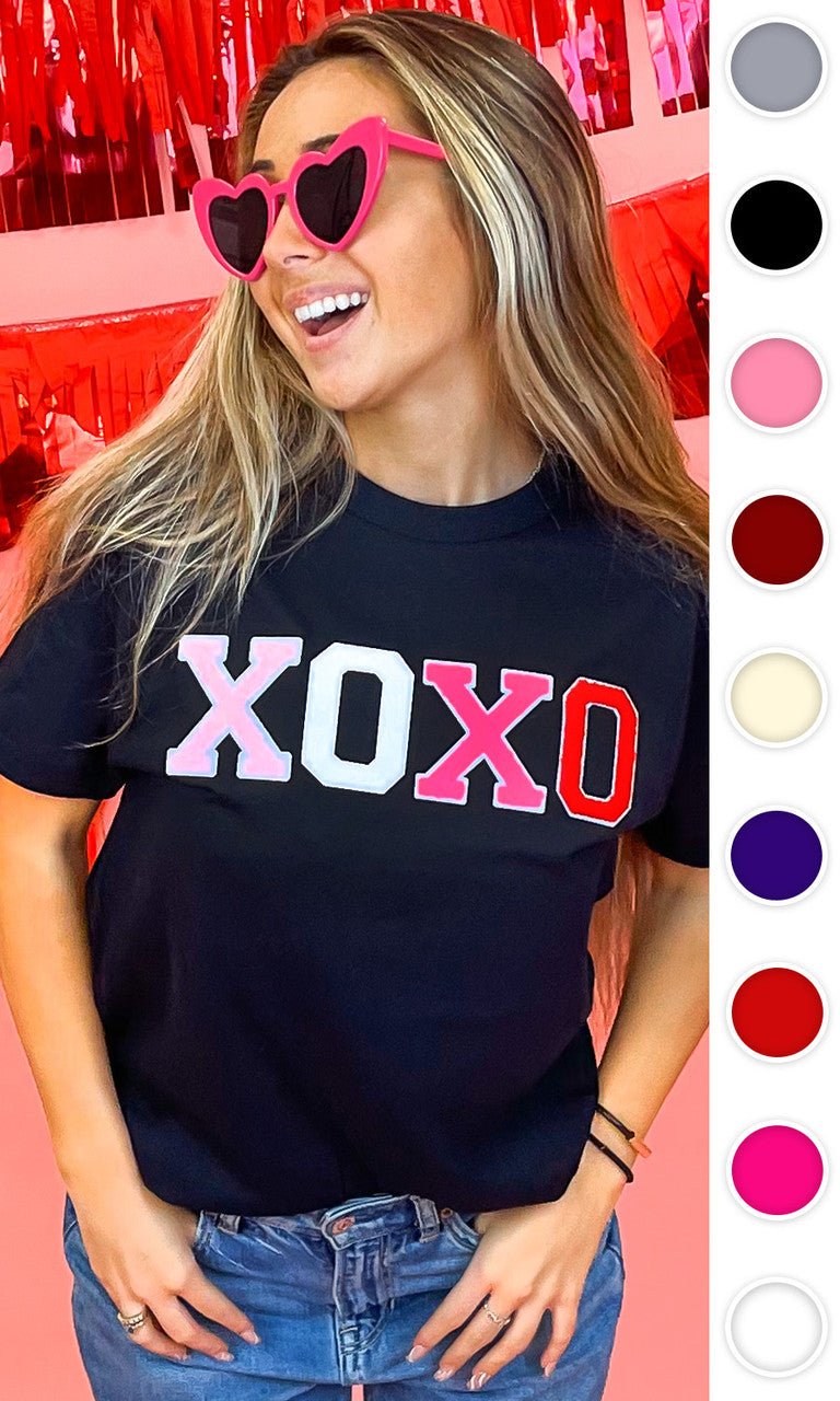 Soft Chenille XOXO T-Shirt - Free Spirited
