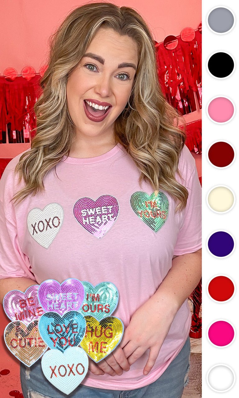 Sparkle Conversation Heart T-Shirt - Free Spirited