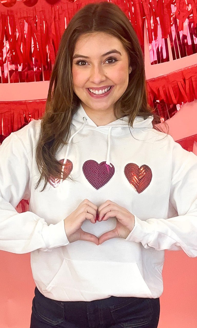 Sparkle Heart Hoodie - Free Spirited