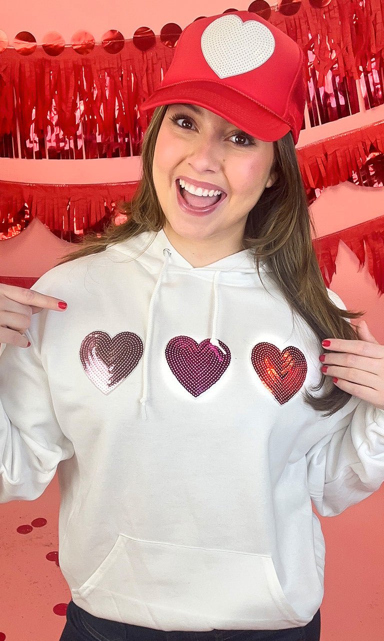 Sparkle Heart Hoodie - Free Spirited