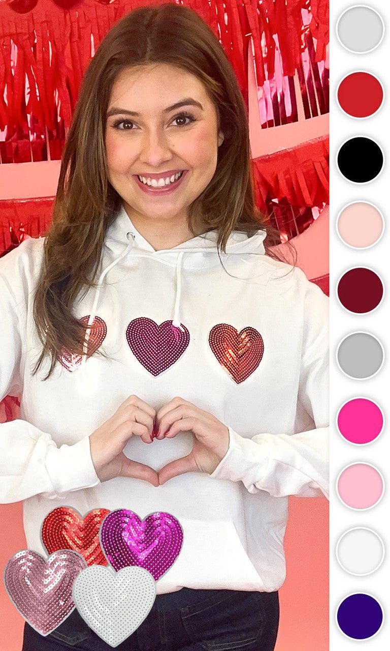 Sparkle Heart Hoodie - Free Spirited