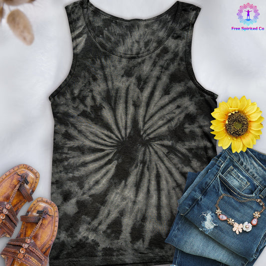 Spider Black Hand - Dyed Tank Top - Free Spirited