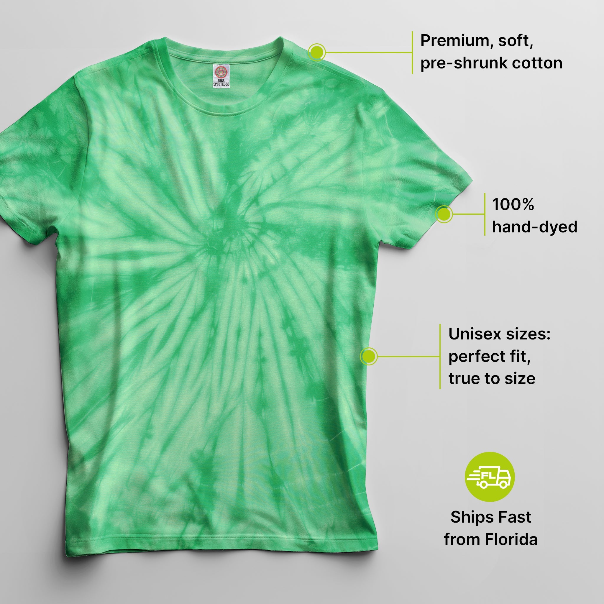 Spider Kelly Premium Hand - Dyed Comfort Shirt - Free Spirited