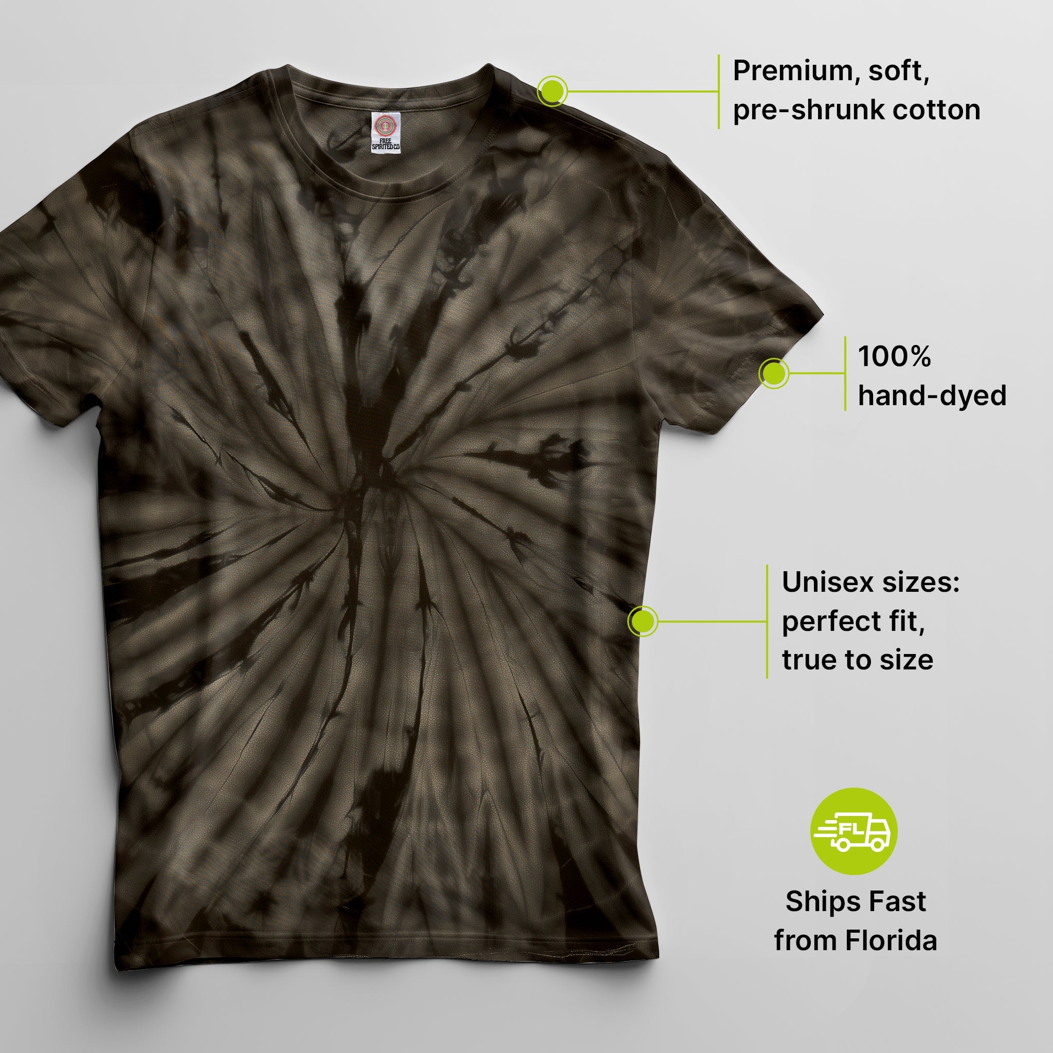 Spider Premium Hand - Dyed Comfort Shirt - Free Spirited