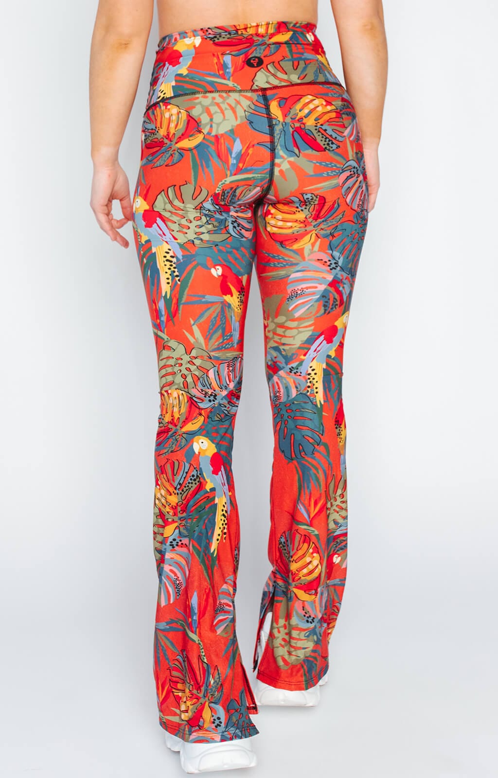 Split Flare Pant In Tropical Paradise - Free Spirited