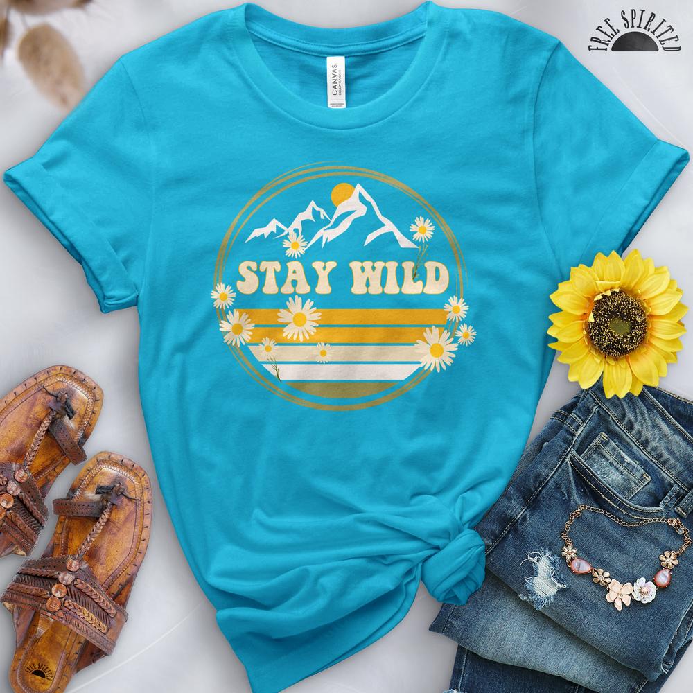 Stay Wild Mountain Tee - Free Spirited