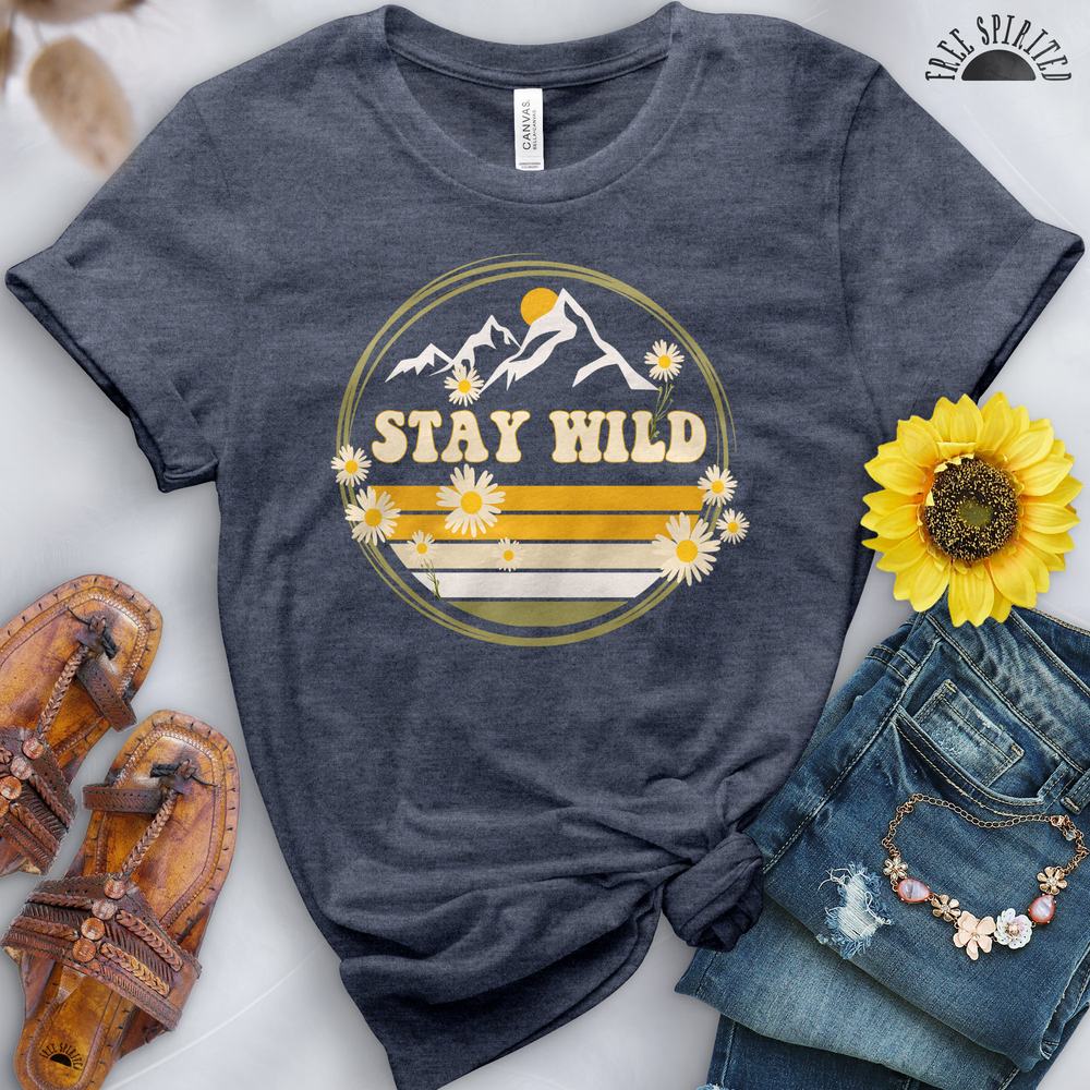 Stay Wild Mountain Tee - Free Spirited