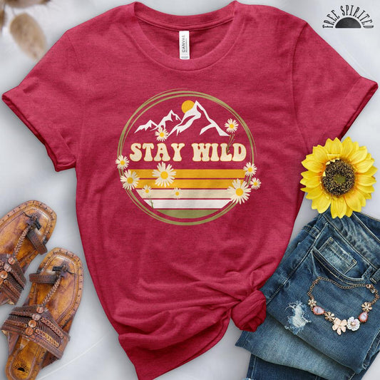 Stay Wild Mountain Tee - Free Spirited