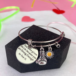 Strength Bangle Bracelet - Free Spirited