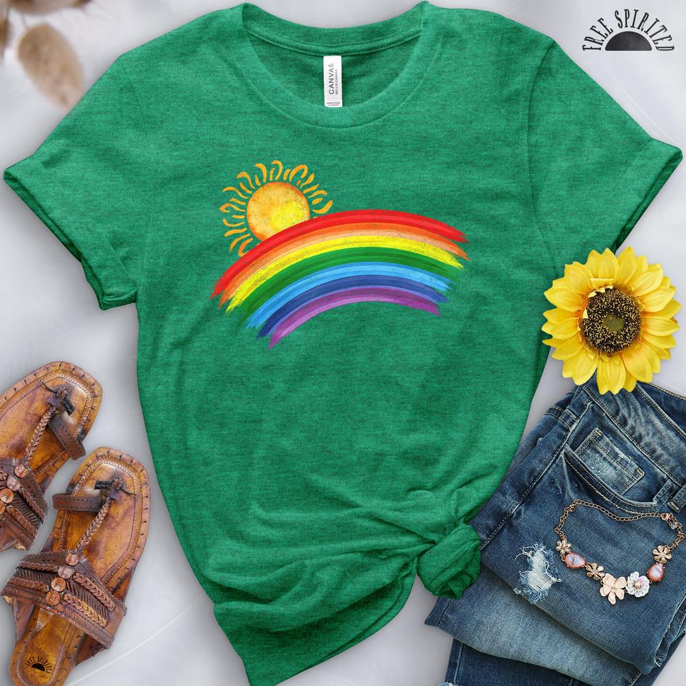 Sunshine and Rainbows Tee - Free Spirited