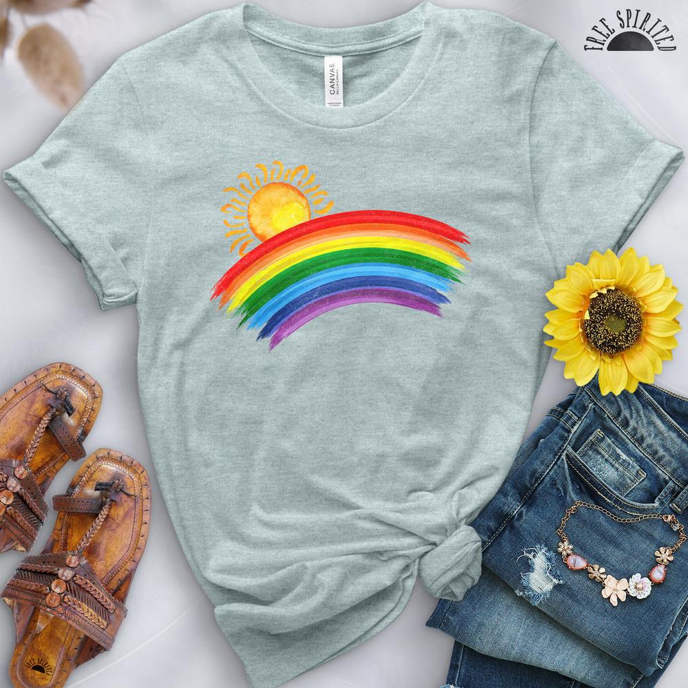 Sunshine and Rainbows Tee - Free Spirited