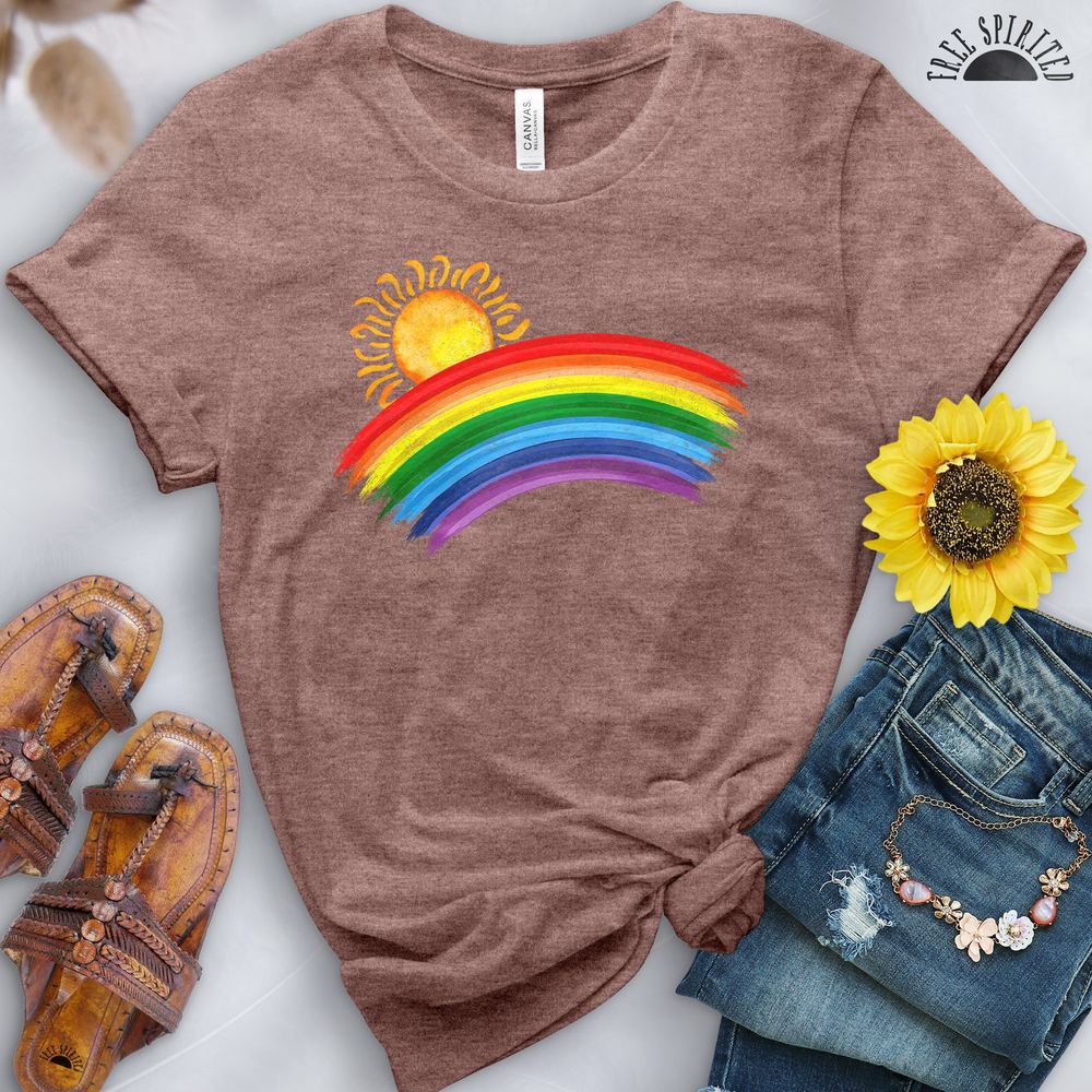 Sunshine and Rainbows Tee - Free Spirited