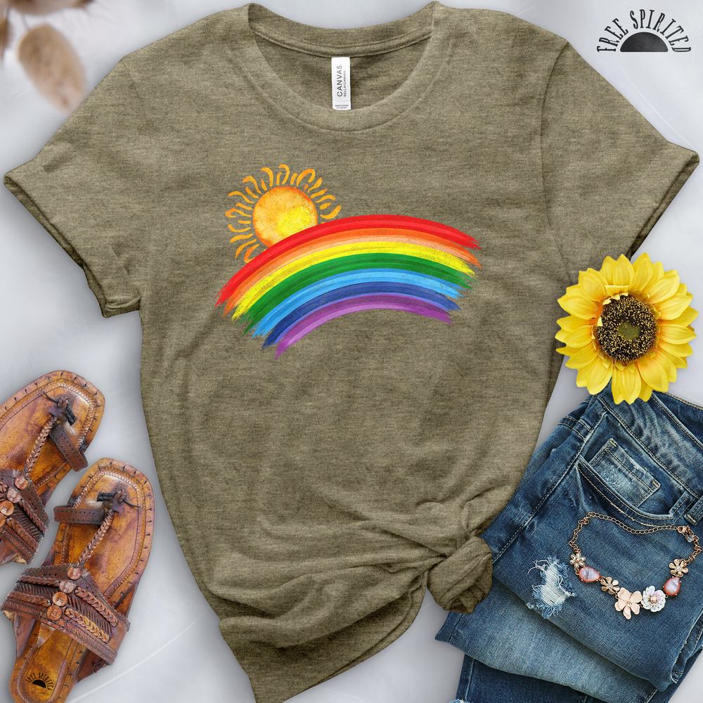 Sunshine and Rainbows Tee - Free Spirited