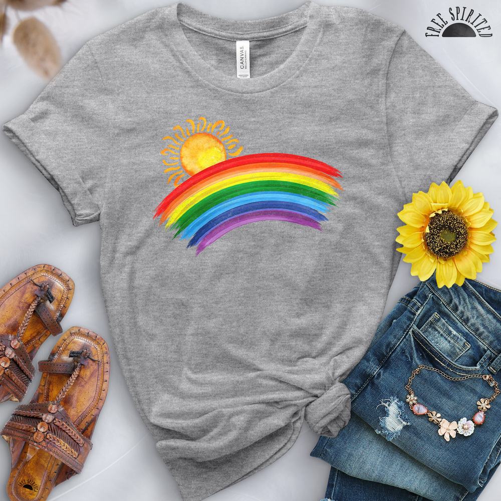 Sunshine and Rainbows Tee - Free Spirited