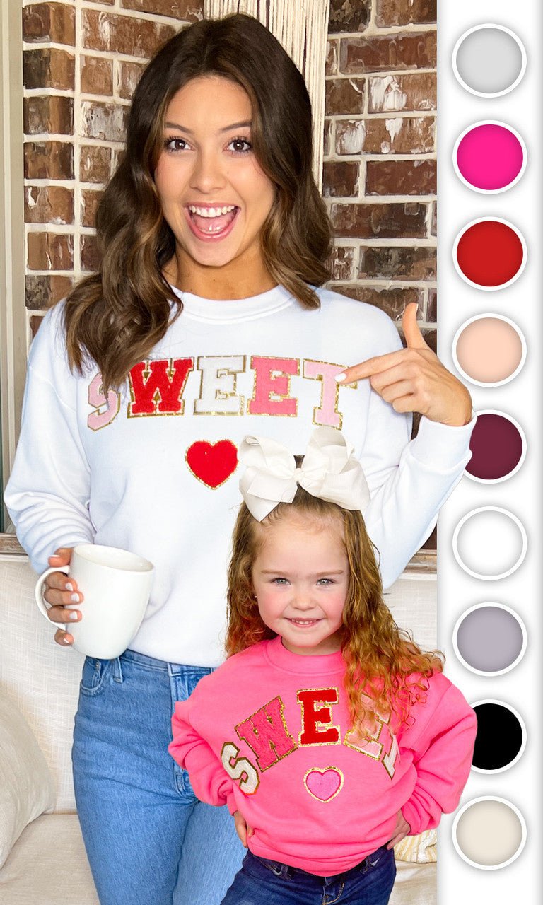 Sweet Heart Ideal Chenille Sweatshirt - Free Spirited