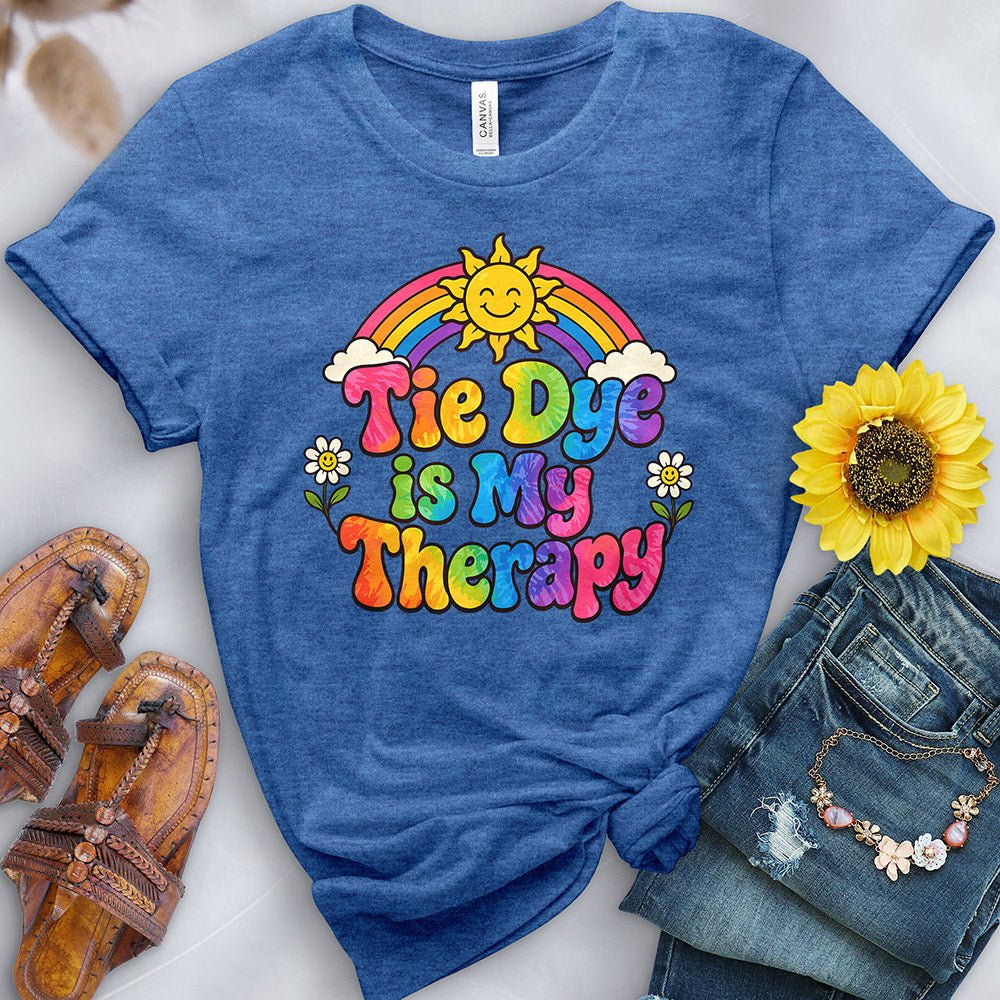 Tie Dye is My Therapy Tee - Free Spirited
