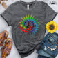 Tie Dye Peace Sign Tee - Free Spirited