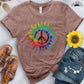 Tie Dye Peace Sign Tee - Free Spirited