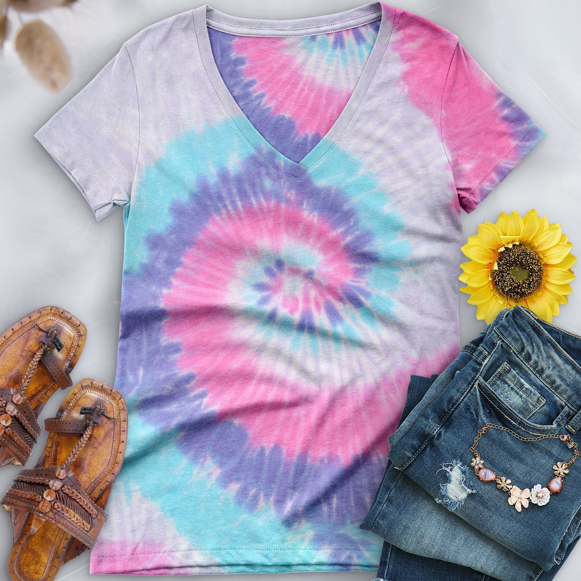 Unicorn V-Neck (Fitted Women's Size) - Free Spirited