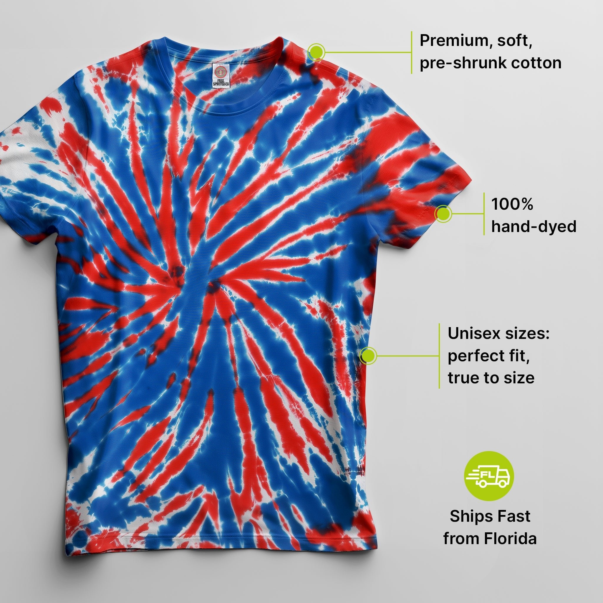 Union Jack Premium Hand - Dyed Comfort Shirt - Free Spirited