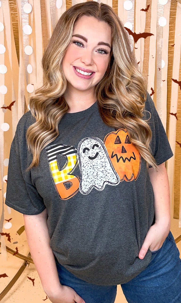 Watercolor Boo Graphic T-Shirt - Free Spirited