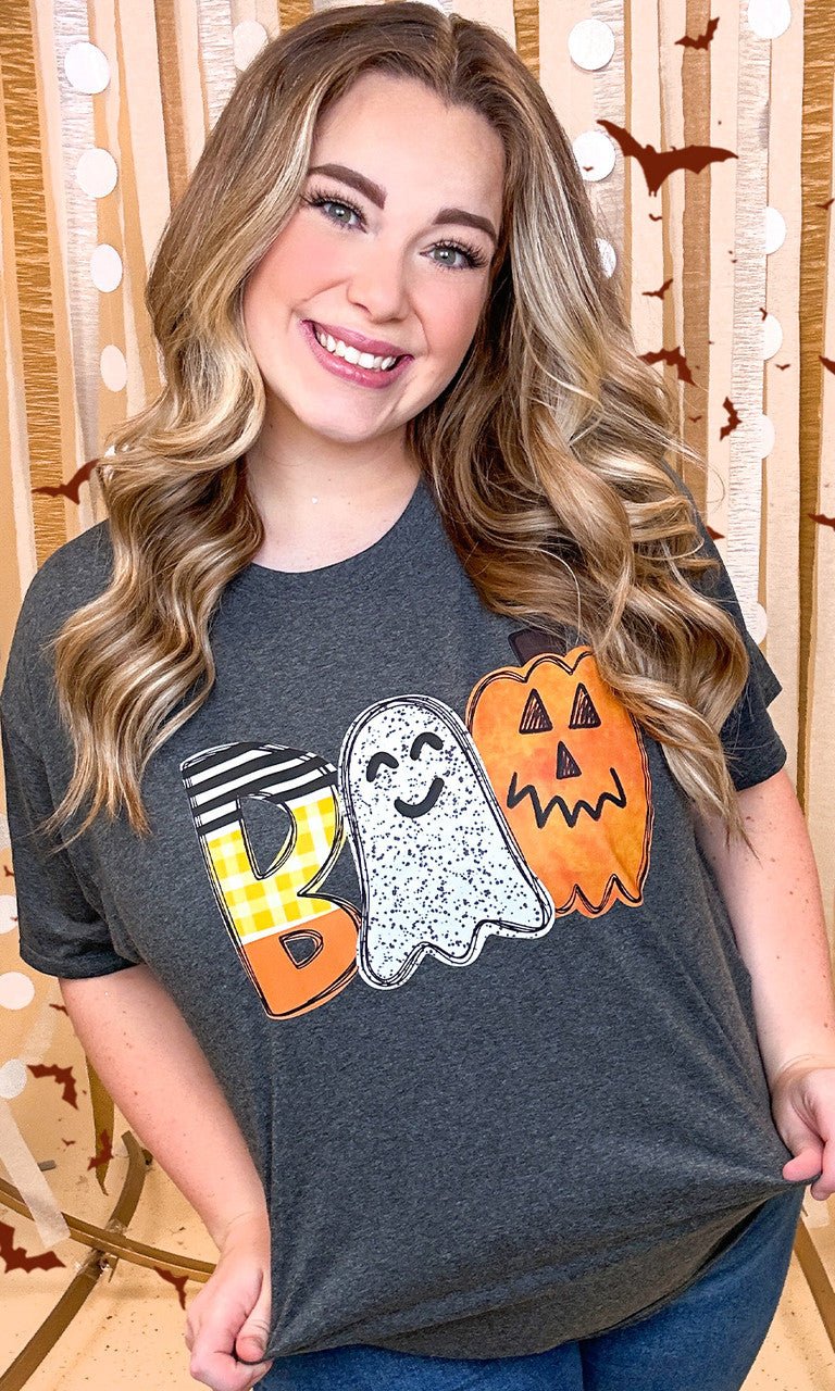 Watercolor Boo Graphic T-Shirt - Free Spirited