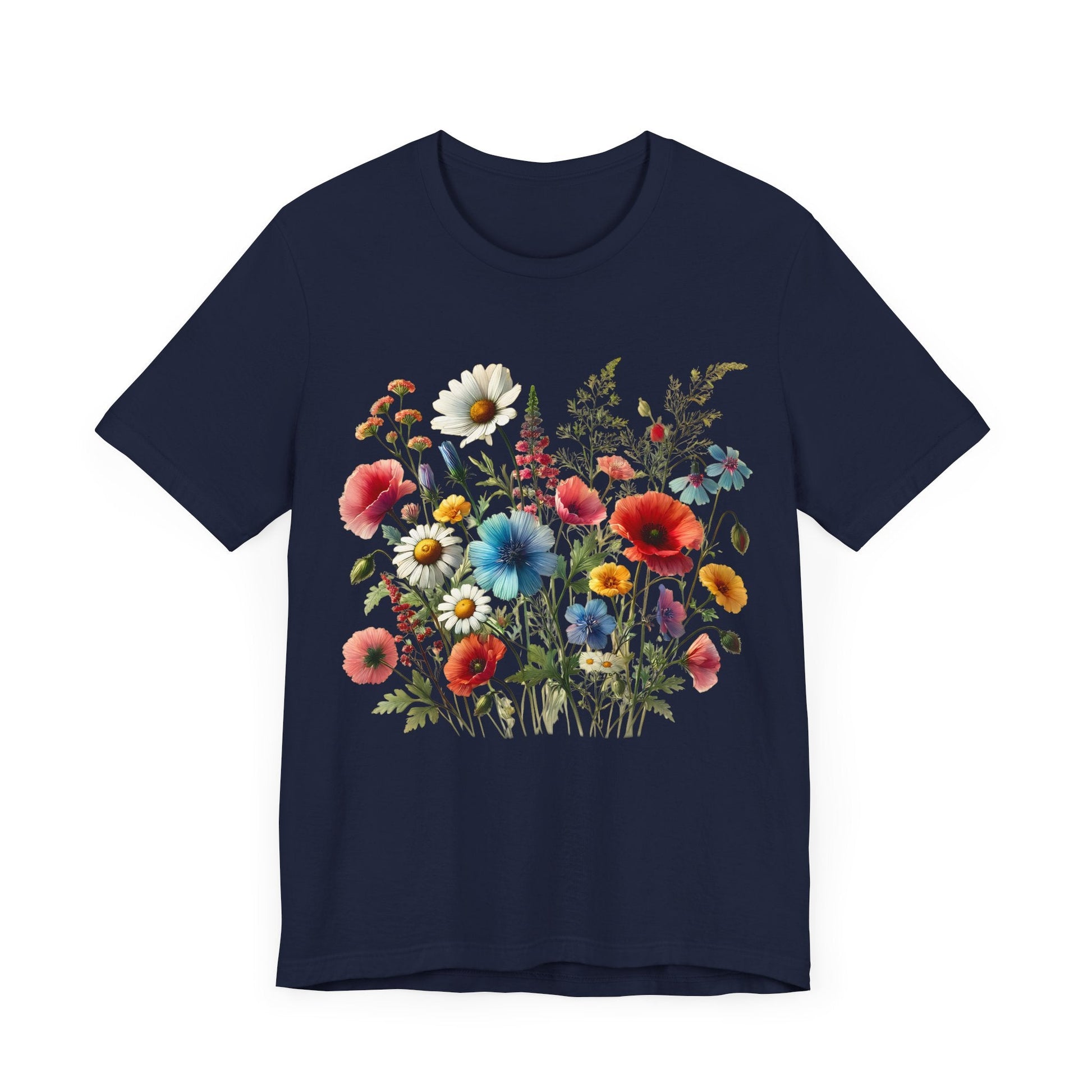 Watercolor Flower Field Tee - Free Spirited