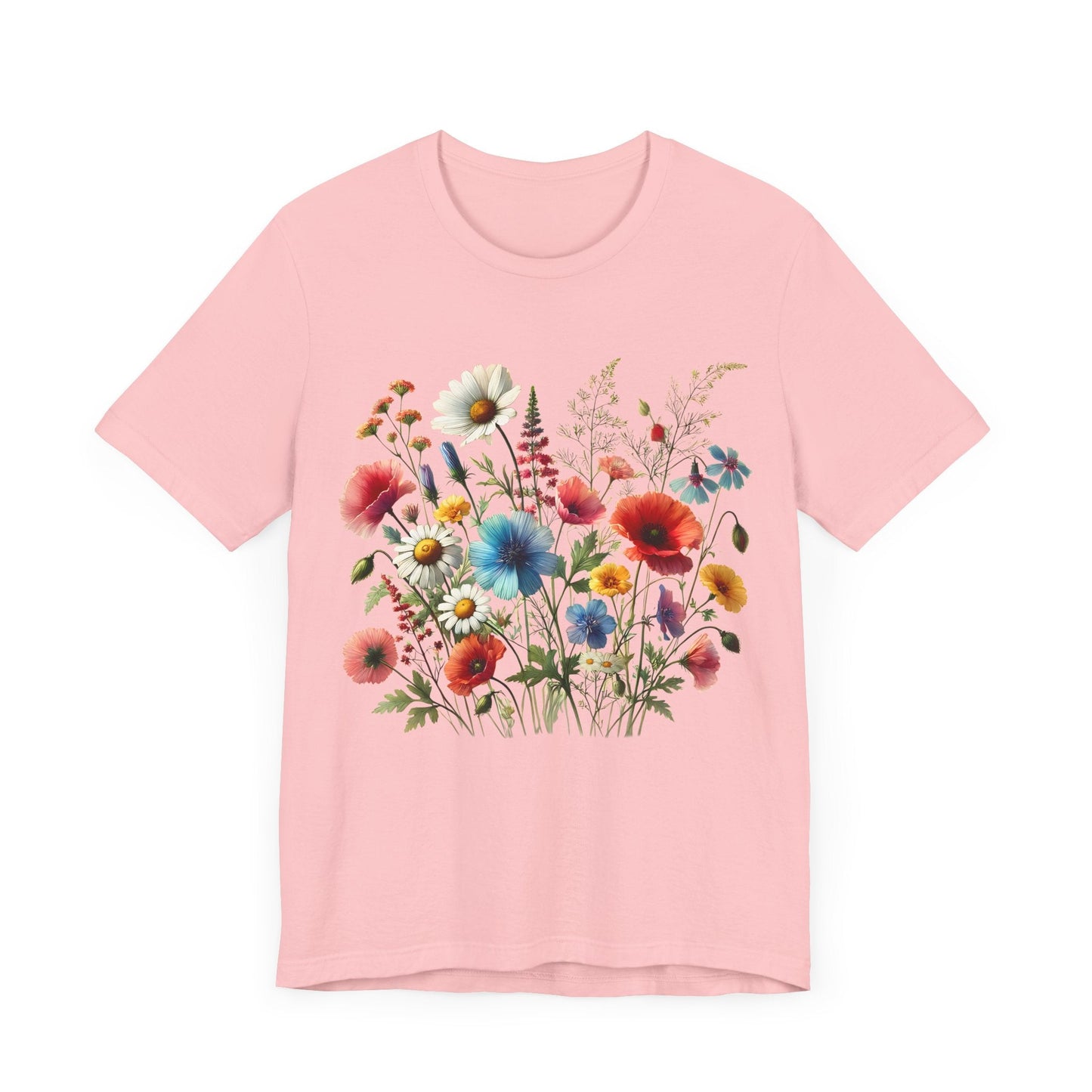 Watercolor Flower Field Tee - Free Spirited