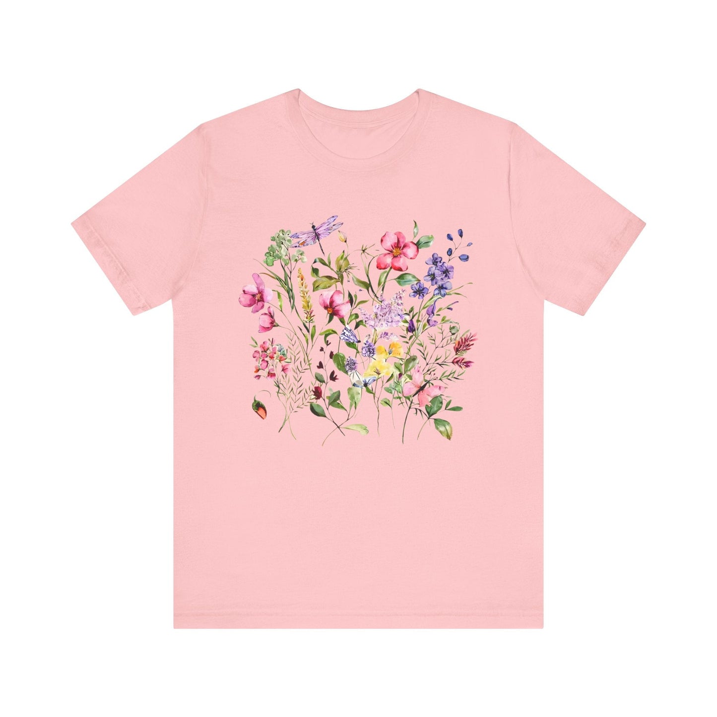 Watercolor Flowers Tee - Free Spirited