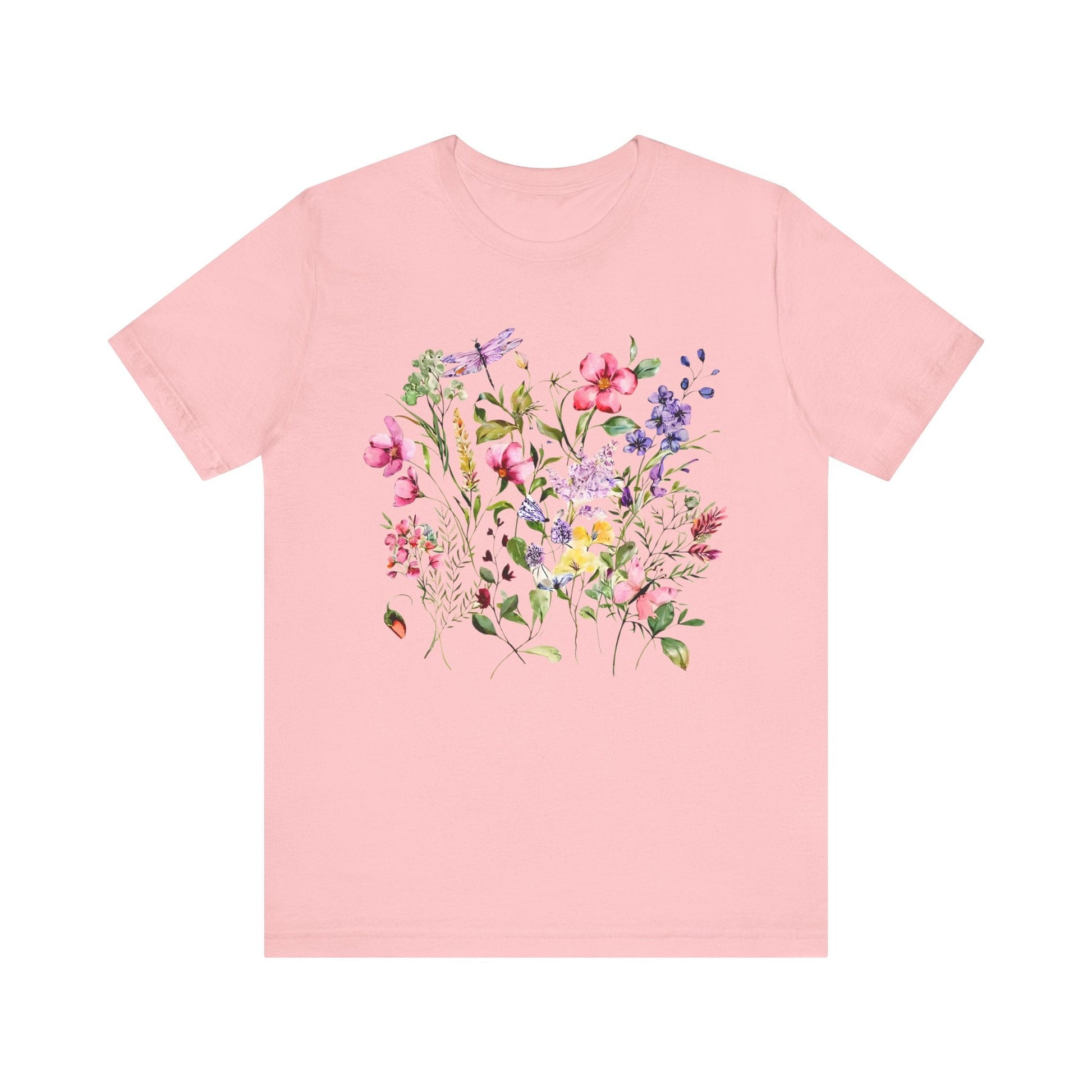 Watercolor Flowers Tee - Free Spirited