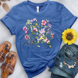 Watercolor Flowers Tee - Free Spirited