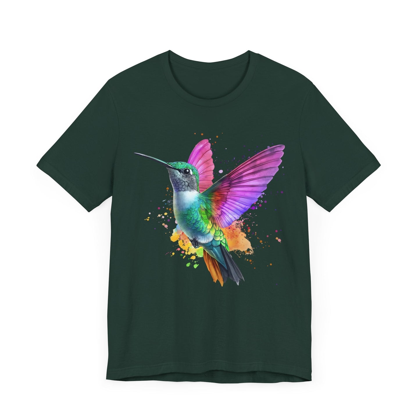 Watercolor Hummingbird Tee - Free Spirited