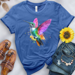 Watercolor Hummingbird Tee - Free Spirited