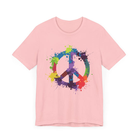 Watercolor Peace Sign Tee - Free Spirited