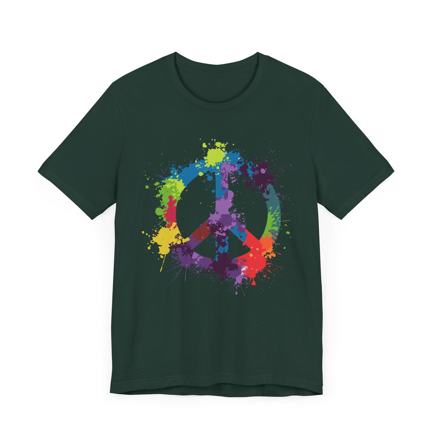 Watercolor Peace Sign Tee - Free Spirited