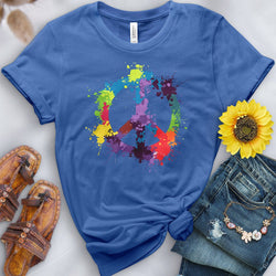 Watercolor Peace Sign Tee - Free Spirited