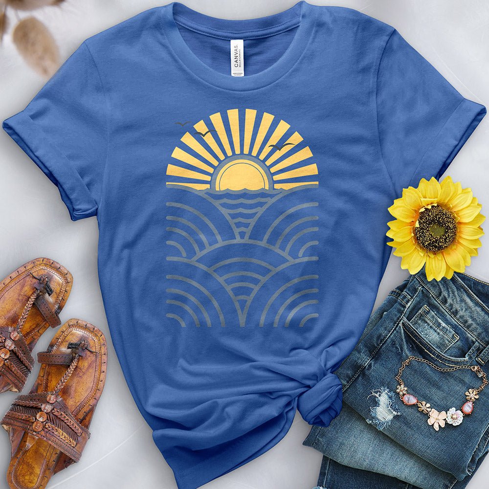 Wave Sunset Tee - Free Spirited