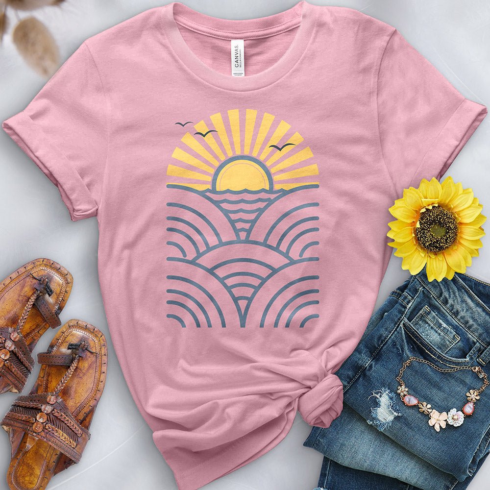 Wave Sunset Tee - Free Spirited