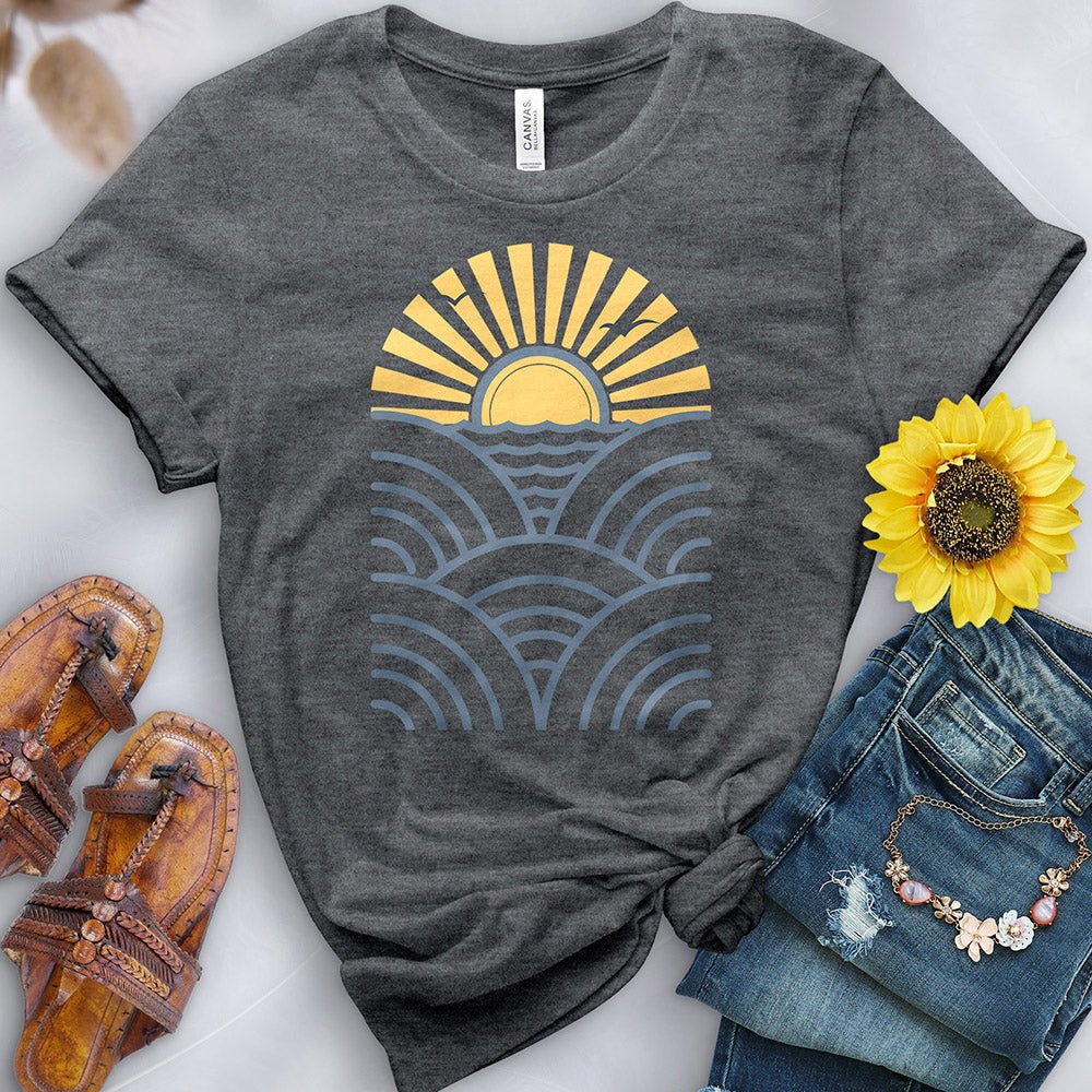 Wave Sunset Tee - Free Spirited