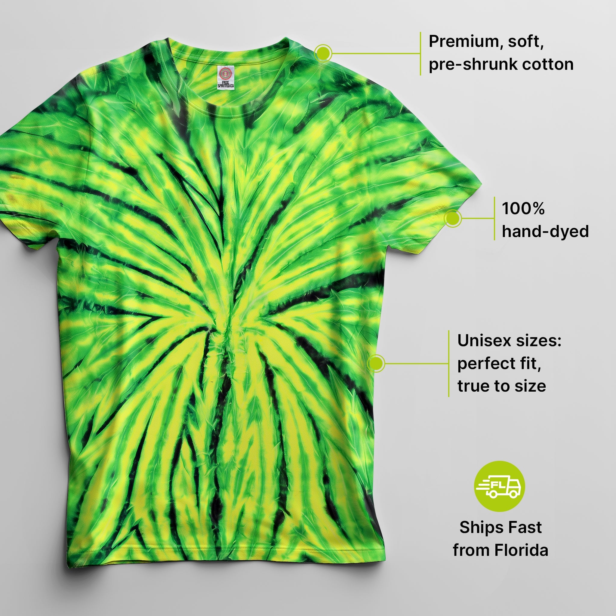 Wild Spider Premium Hand - Dyed Comfort Shirt - Free Spirited