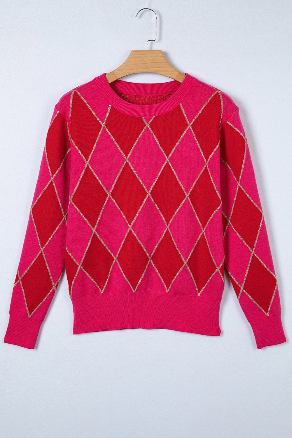 Wynter Pattern Knit Casual Sweater by Threaded Pear - Free Spirited