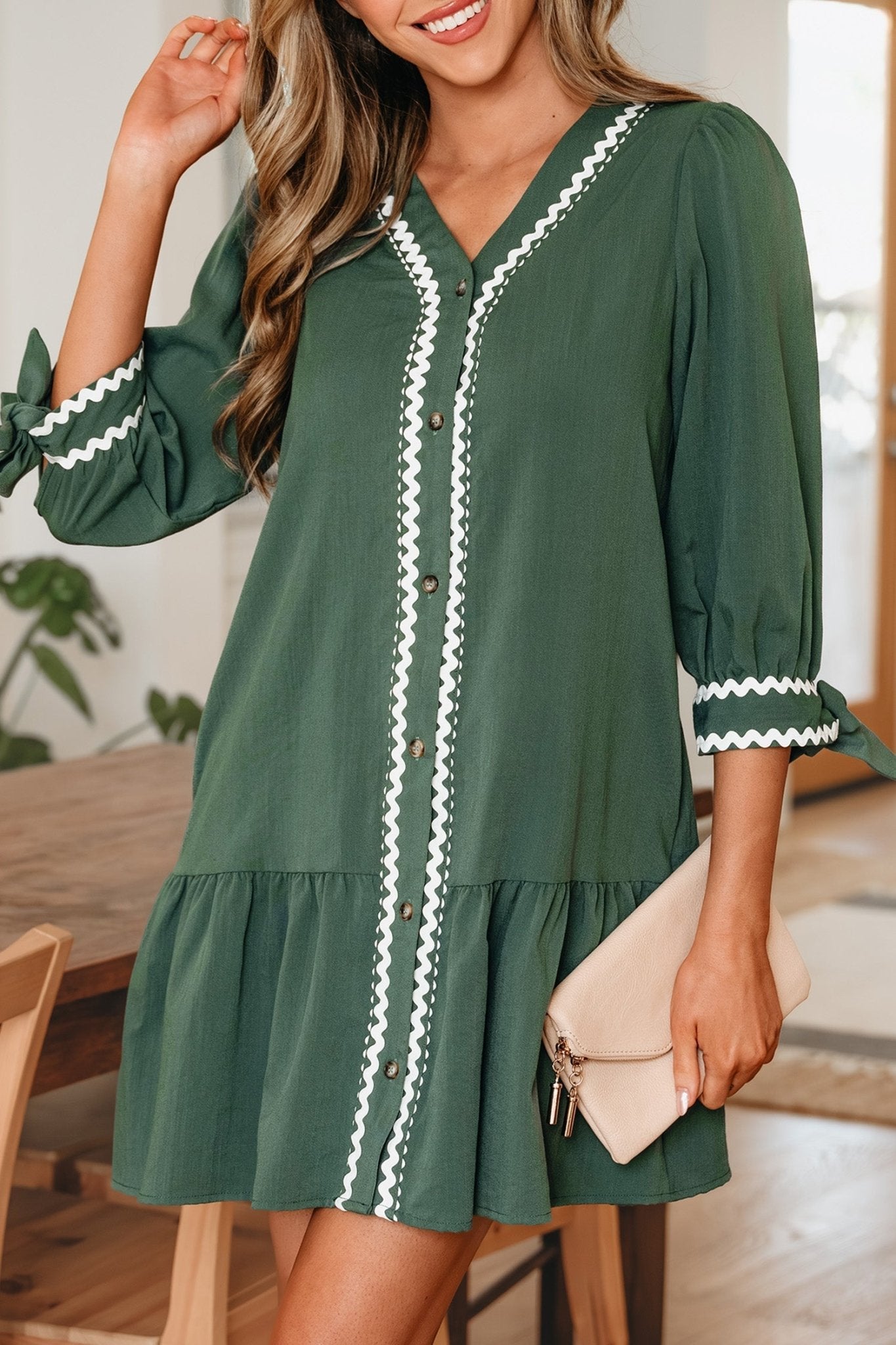 Xyla Bracelet Sleeve Shift Dress by Threaded Pear - Free Spirited