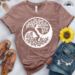 Yin Yang Bonsai Tree Tee - Free Spirited