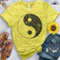 Yin Yang Flowers Tee - Free Spirited