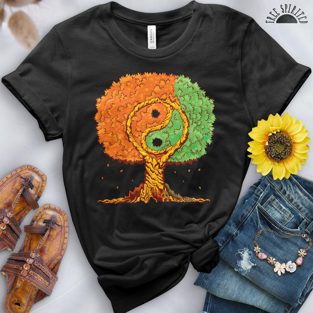 Ying Yang Tree of Life Tee - Free Spirited